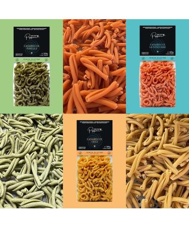 Nonna Pippina Casarecce Gluten-Free Pasta | 3 x 500g Vegan Mix - Peas Red Lentils Bronze Extruded Slow Dried - Buy Online on SooperMarket.com