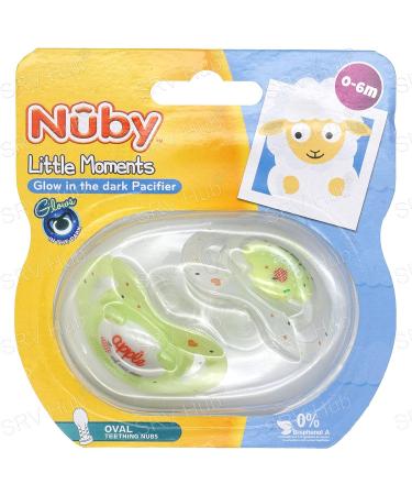 SRV HUB Glow in Dark Baby Soother (2-Pack) | BPA-Free Pacifiers & Cotton Bag | Essentials for Newborns & Toddlers 0-6m - Buy Online on SooperMarket.com