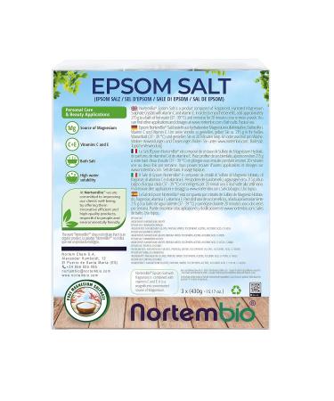 Nortembio Epsom Salt Set - Aromatherapy Trio (Cinnamon Jasmine Rose) | Hydrated with Vitamin C & E | 3 x 430g | E-book Included | Perfect for Floating Therapy - Buy Online on SooperMarket.com