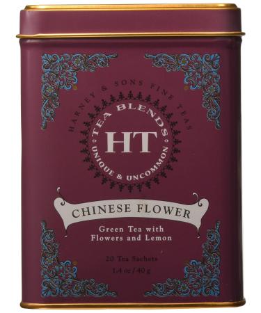 Harney & Sons HT Tea Blend Chinese Flower 20 Tea Sachets 1.4 oz (40 g)