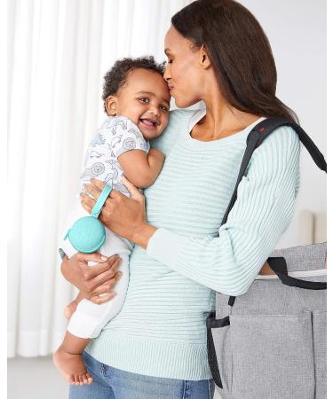 Skip Hop Silicone Pacifier Holder - Grab & Go Light Teal - Buy Online on SooperMarket.com