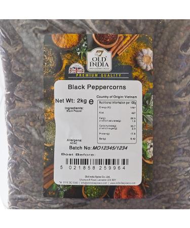Old India Black Peppercorns - 2kg Pack of 1 | Premium Quality - Buy Online on SooperMarket.com