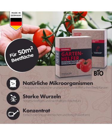 Gretchen Organic Microorganisms 250g - Vegan Vegetable Fertilizer for Gardens Herbs & Tomatoes - Buy Online on SooperMarket.com