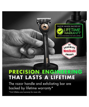 Gillette Labs Gold Edition Men's Razor Set - 1 Handle, 3 Blade Refills, Travel Case & Magnetic Stand - Buy Online on SooperMarket.com