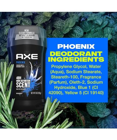 AXE Dual Action Deodorant Stick Phoenix Crushed Mint & Rosemary Men's Deo 3oz Twin Pack - Buy Online on SooperMarket.com