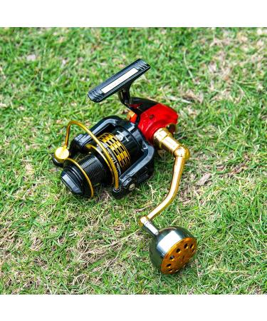 Goture Spinning Reel Handle Replacement with Round Power Knob - Gold Medium - Buy Online on SooperMarket.com