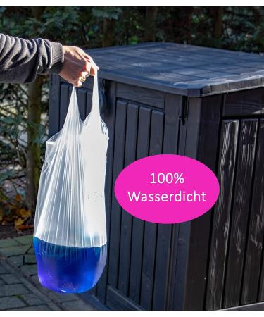 45 Premium 50L Garbage Bags - Tear-Resistant & Waterproof - 3 Packs 60x70 cm with Stretcher Handles - Ideal for International Shipping - Buy Online on SooperMarket.com
