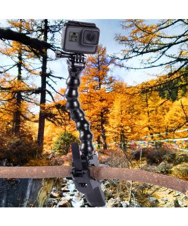Suptig Jaws Flex Clamp Mount for GoPro and Action Cameras - Compatible with Hero 11, 10, 9, 8, 7, 6, 5, 4, Session, 3+, 3 and Arlo Pro - Gooseneck Mount for Versatile Angles - Buy Online on SooperMarket.com