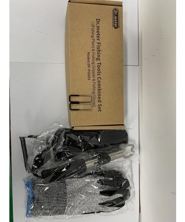 Dr. Meter Fishing Tongue Grip Tools Set - Stainless Steel Pliers Fish Gripper & Gloves for Safe Handling - International Shipping Available - Buy Online on SooperMarket.com