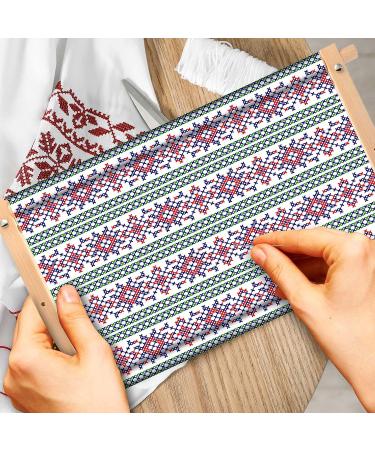 Adjustable Bamboo & Beech Wood Cross Stitch Frame Set - 2 Pcs | Tapestry & Embroidery Frames for Quilting & Needlepoint | Sewing Projects Craft Holder - 21.5 x 12 & 26 x 17.7 - Buy Online on SooperMarket.com