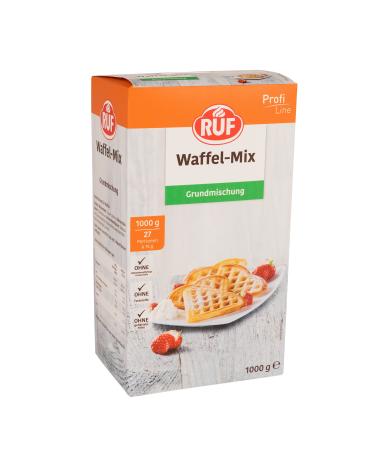 Ruf Waffel dough basic baking mix for the production of delicious heart-fueled in the waffle iron simple preparation in the practical storage pack 1x1000g Waffelteig 1 kg (1 Pack)
