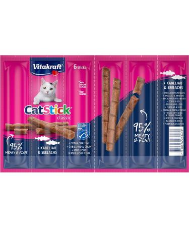 Vita Power Cat Stick Classic - Fleshy Cod & Pollock Cat Treats Sugar-Free Storage Size (10x6 pcs 36g) - Buy Now! - Buy Online on SooperMarket.com