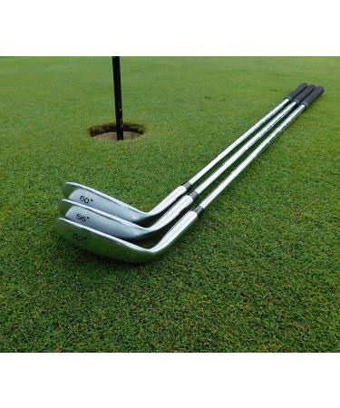 LAZRUS Premium Forged Golf Wedge Set for Men - 52 56 60 Degree Wedges with Milled Face - Right Handed - More Spin - Silver 52 56 60 Set - Buy Online on SooperMarket.com