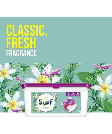 Surf 5 Herbal Extracts 3 in 1 Laundry Capsules - 32 Washes | Long Lasting Fragrance | Brilliantly Clean Clothes - Buy Online on SooperMarket.com