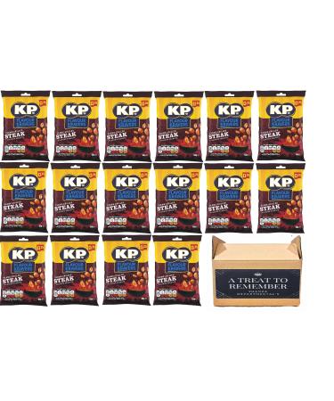 KP Flavour KRAVERS Flame Grilled Steak Peanuts 65G (Pack of 16) | High in Fibre | by SHANZA DEPARTMENTAL'S
