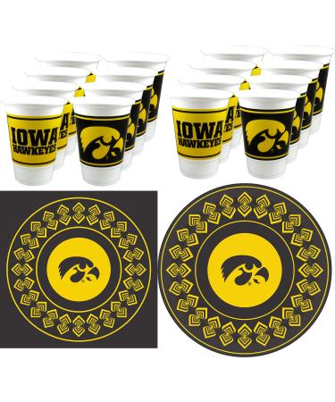 Westrick Iowa Hawkeyes Party Supplies - Serves 16 (48 Pieces)