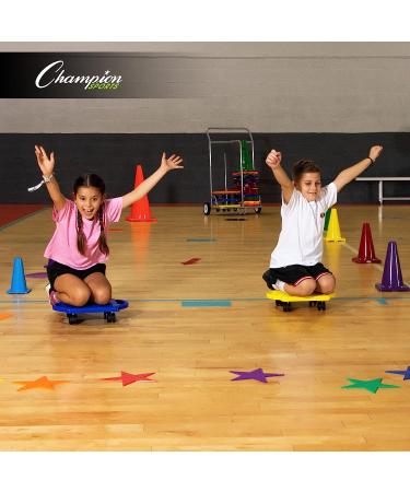Champion Sports MSPSET Poly Spot Markers - 10-inch Set of 6 for Sports Activities and Social Distancing - Buy Online on SooperMarket.com