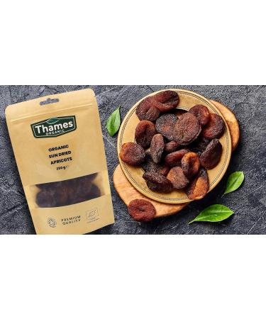 Sun Dried Apricots - Certified by Soil Association - Delicious Nutritious Convenient - All Natural No Added Sugar Non-GMO Unsulphured - Digestive - Thames Organic 1kg - Buy Online on SooperMarket.com