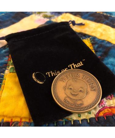 Diaper Changing Decision Making Coin for Expecting Parents | Fun Parenthood Celebration Gift - Buy Online on SooperMarket.com