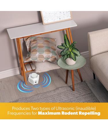 Pestzilla Ultrasonic Pest Repeller 2 Pack - Humane Mouse & Rat Deterrent with Ultrasound and LED Strobe Lights - Buy Online on SooperMarket.com