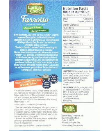 Nature's Earthly Choice Farro with Asparagus & Spices - Asperges et epices 4.8 Ounce Box 6-Pack - Buy Online on SooperMarket.com