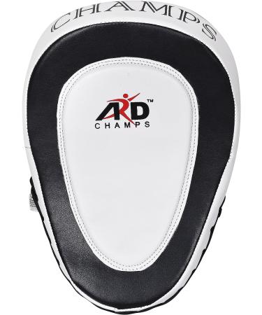 ARD Gel Punch Mitts Cowhide Leather Boxing MMA Training Kickboxing Muay Thai Focus Pad - White - Buy Online on SooperMarket.com