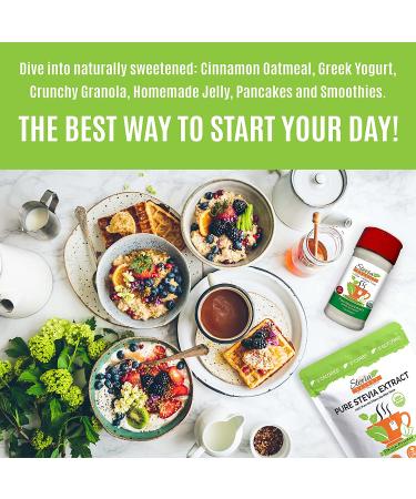 Stevia Select Organic Stevia Powder - USDA Certified | Non GMO Pure Extract from Sweet Leaf | Zero Calorie Sweetener | 1.25oz (Pack of 1) - Buy Online on SooperMarket.com