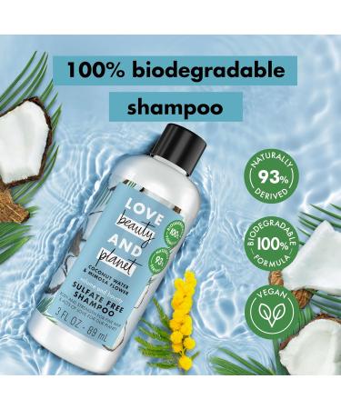 Love Beauty And Planet Volume & Bounty Shampoo - Thickening Coconut Water & Mimosa Flower Sulfate Free - 3 oz 12 Pieces - Buy Internationally - Buy Online on SooperMarket.com