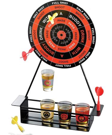 Crystal Clear Shot Glass Darts Bar Game Set - 10 Piece - Buy Online on SooperMarket.com