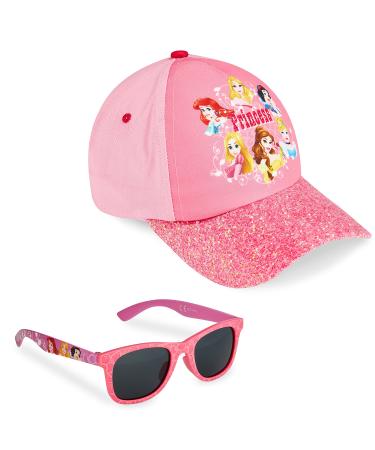 Disney baseball cap for girls sun hat for children and sunglasses set princess cap for girls from 3 years one size