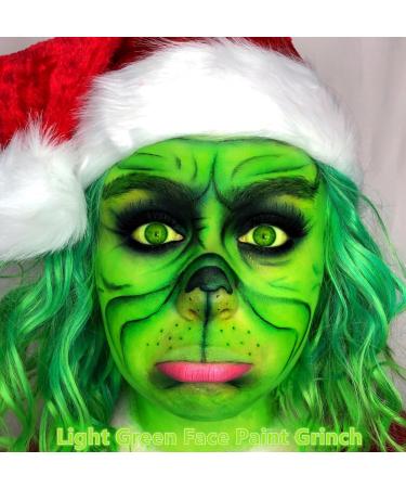 Go Ho Light Green Cream Face Paint 2.37oz - Water Based for Hulk, Witch, Gamora - Halloween Cosplay & Festivals - Buy Online on SooperMarket.com