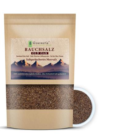 Gourmetia smoked salt fine 2KG natural cold smoked sea salt - also as coarse 2000 g fine