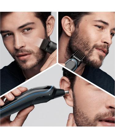 Brown 9-in-1 Multi-Grooming Kit | MGK5380 Beard Trimmer & Hair Clipper for Men | 7 Attachments for Face Head & Body Hair Removal - Buy Online on SooperMarket.com