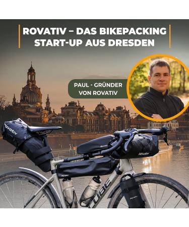 Rovativ Bikepacking Snack Pack | 1.4L Food Pouch & Handlebar Bag for Gravel Road & MTB Bikes - Buy Online on SooperMarket.com