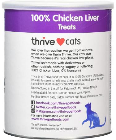 thrive Cat 100% Chicken Liver Cat Treats - MaxiTube - Buy Online on SooperMarket.com