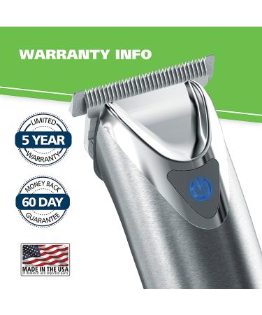 Wahl Stainless Steel Lithium Ion 2.0+ Beard Trimmer for Men - All-in-One Grooming Kit - Model 9864SS - Buy Online on SooperMarket.com