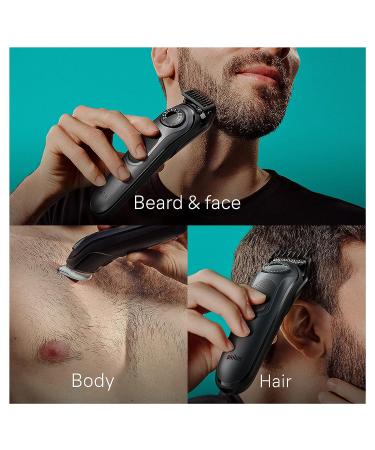 Braun Series 5 5470 All-in-One Style Kit: 8-in-1 Trimmer for Men - Beard, Body, Manscaping, Hair Clippers & More - Ultra-Sharp, 40 Length Settings, Waterproof - 6 Accessories - Buy Online on SooperMarket.com