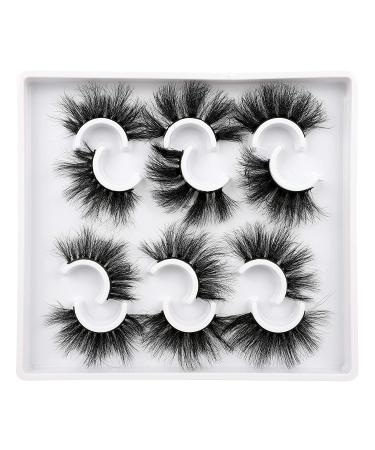 Fluffy Mink Lashes | Dramatic Long Wispy & Thick False Eyelashes | Reusable Luxury Russian Strip Lashes - 6 Styles - Buy Online on SooperMarket.com