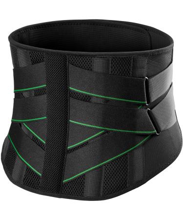 FREETOO Back Brace for Lower Back Pain Breathable Back Support Belt with Soft Pad for Men/Women for Work Lightweight Non-Slip Lumbar Support for Sciatica Herniated Disc Size M(waist:33"-39") M(waist:85-100cm)