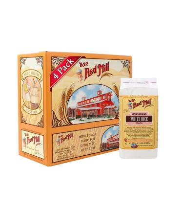 Bob's Red Mill Gluten Free White Rice Flour, 24 Oz (4 Pack)
