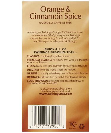 Buy Twinings Herbal Tea Orange & Cinnamon Spice - Caffeine Free - 20 Individual Bags - Buy Online on SooperMarket.com