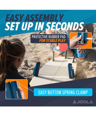 JOOLA Retractable Ping Pong Net - Portable Table Tennis Net for Any Table - Buy Online on SooperMarket.com