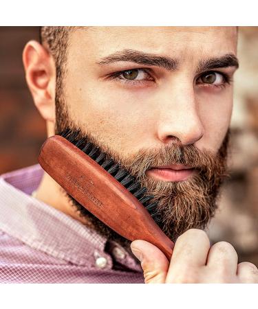ZilberHaar Long Hair & Beard Brush - First Cut Boar Bristles, Pearwood - Beard Care for Men - 8.6 Inches - Buy Online on SooperMarket.com