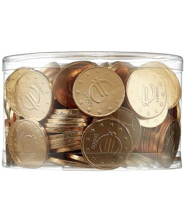 Theobroma Goldgeld Chocolate Euros loose coins in a tin 1 pack (1 x 1 kg)