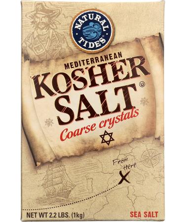Natural Tides Mediterranean Kosher Salt Coarse Crystals 2.2lb - Premium Quality - Buy Online on SooperMarket.com