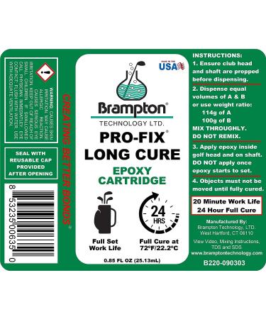 Brampton Epoxy PRO-FIX 20/20 Long Cure Golf Club Repair 0.85oz - Buy Online on SooperMarket.com