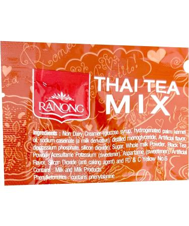 RANONG TEA Instant Thai Tea Mix 10 Sachets x 1 Bag by Triple W Shop - Buy Online on SooperMarket.com