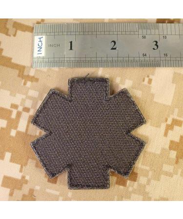 ACU Black EMS EMT Paramedic Morale Patch | Tactical PVC 3D Fastener - Buy Online on SooperMarket.com