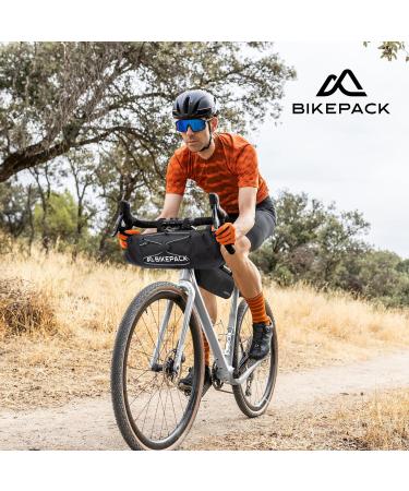 100% Waterproof Bike Pack Handlebar Bag | Ideal for eBike Racing & Gravel Bikes - Premium Quality Bicycle Pocket Accessories - Buy Online on SooperMarket.com