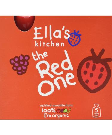Ella's Kitchen Organic The Red One Squished Smoothie Fruits 5 x 90g